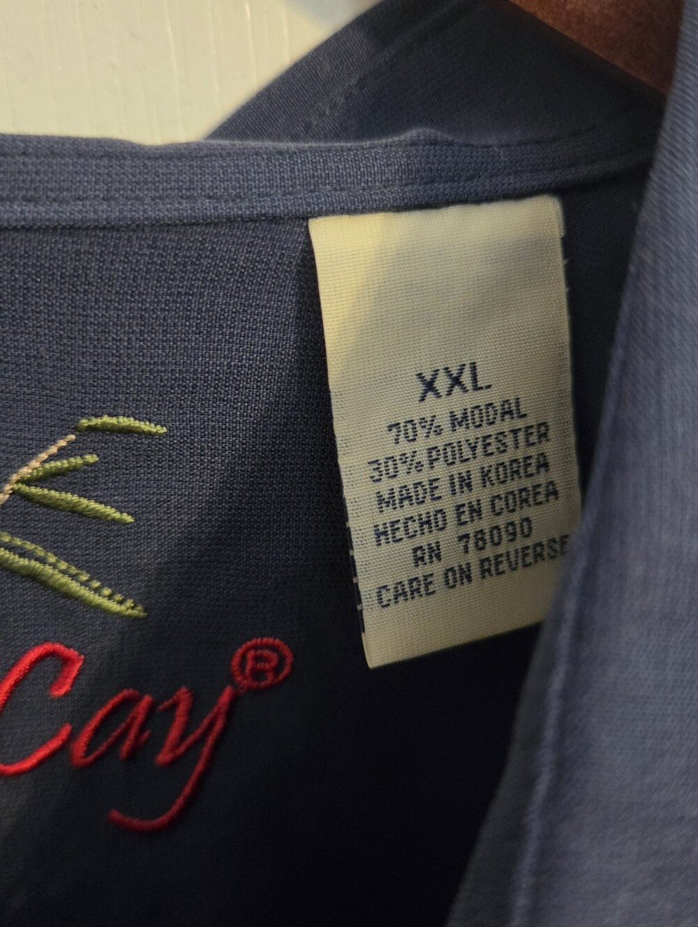 NWT Bamboo Cay Mens Navy Blue USA Flag Air Force Fighter Jets Embroidered Shirt - Picture 8 of 10